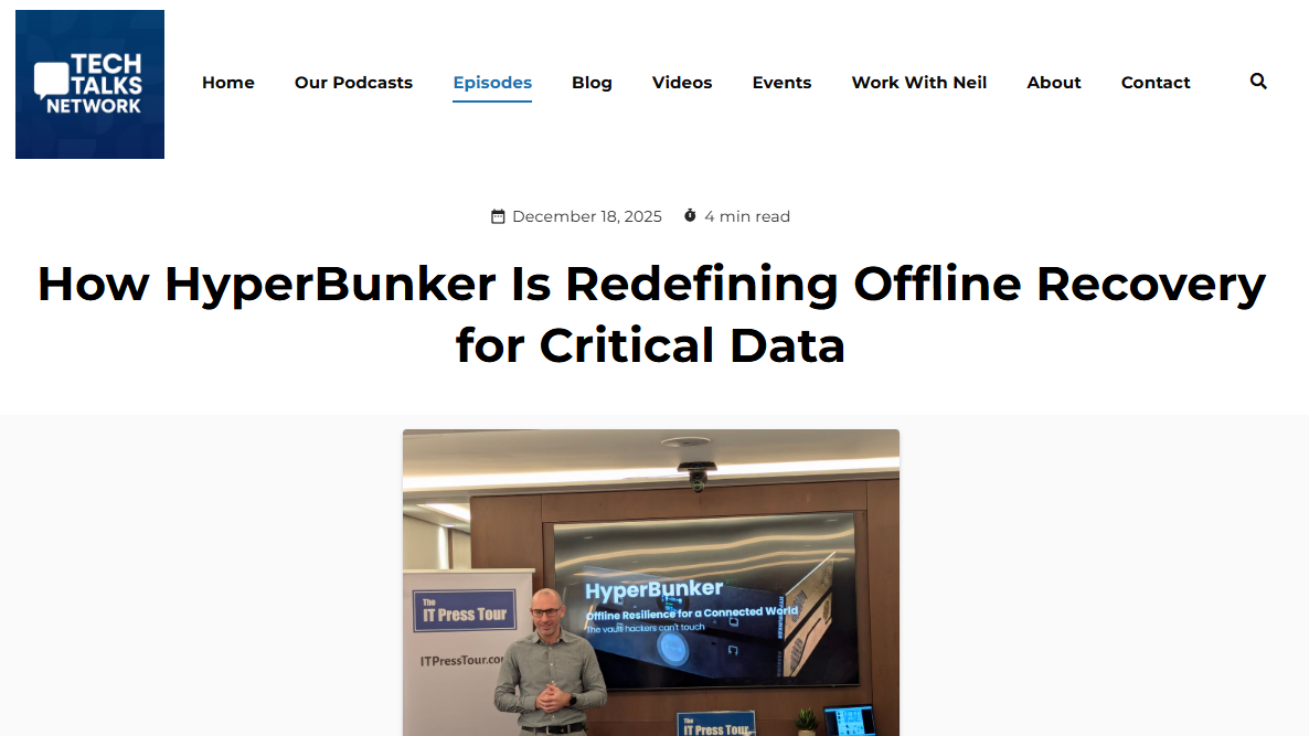 TECH TALKS NETWORK - HyperBUNKER